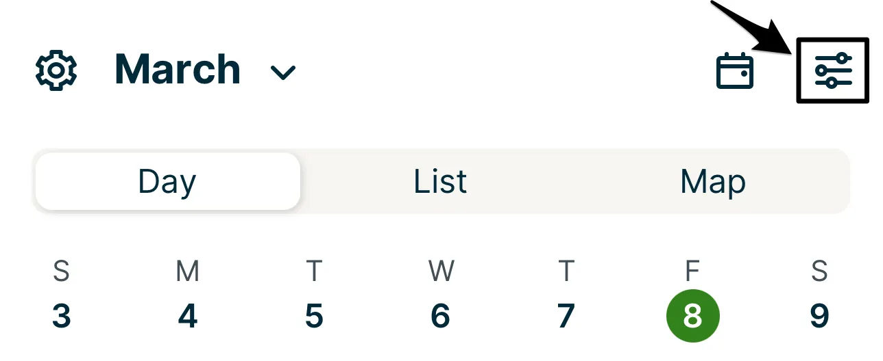 view options icon