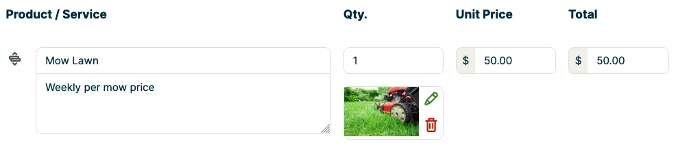 camera icon replaced with a thumbnail of the uploaded image