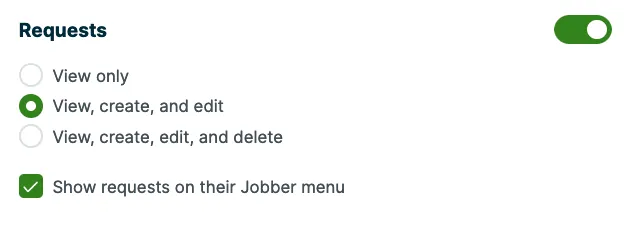 options to customize requests