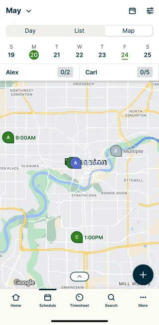 Map view
