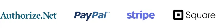 Logos of payment integrations